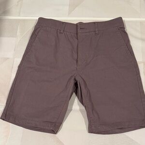 Men's Flat Front Shorts - Stylish Gray